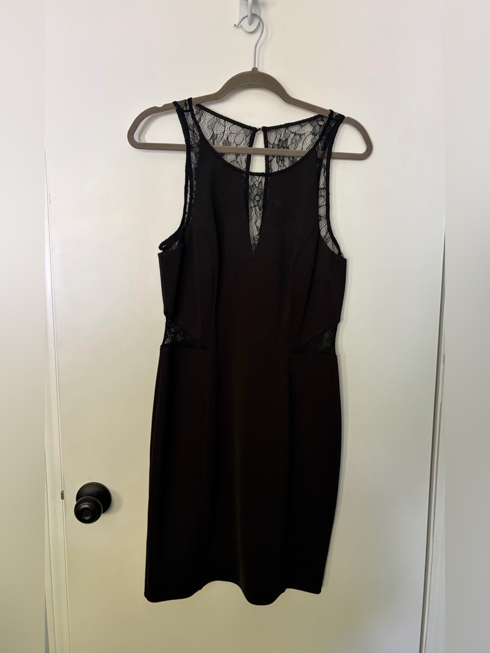Guess by Marciano Black Lace-Back Sleeveless Midi Dress